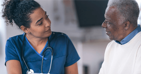 Companion and engagement: caregiver and client in a warm home setting